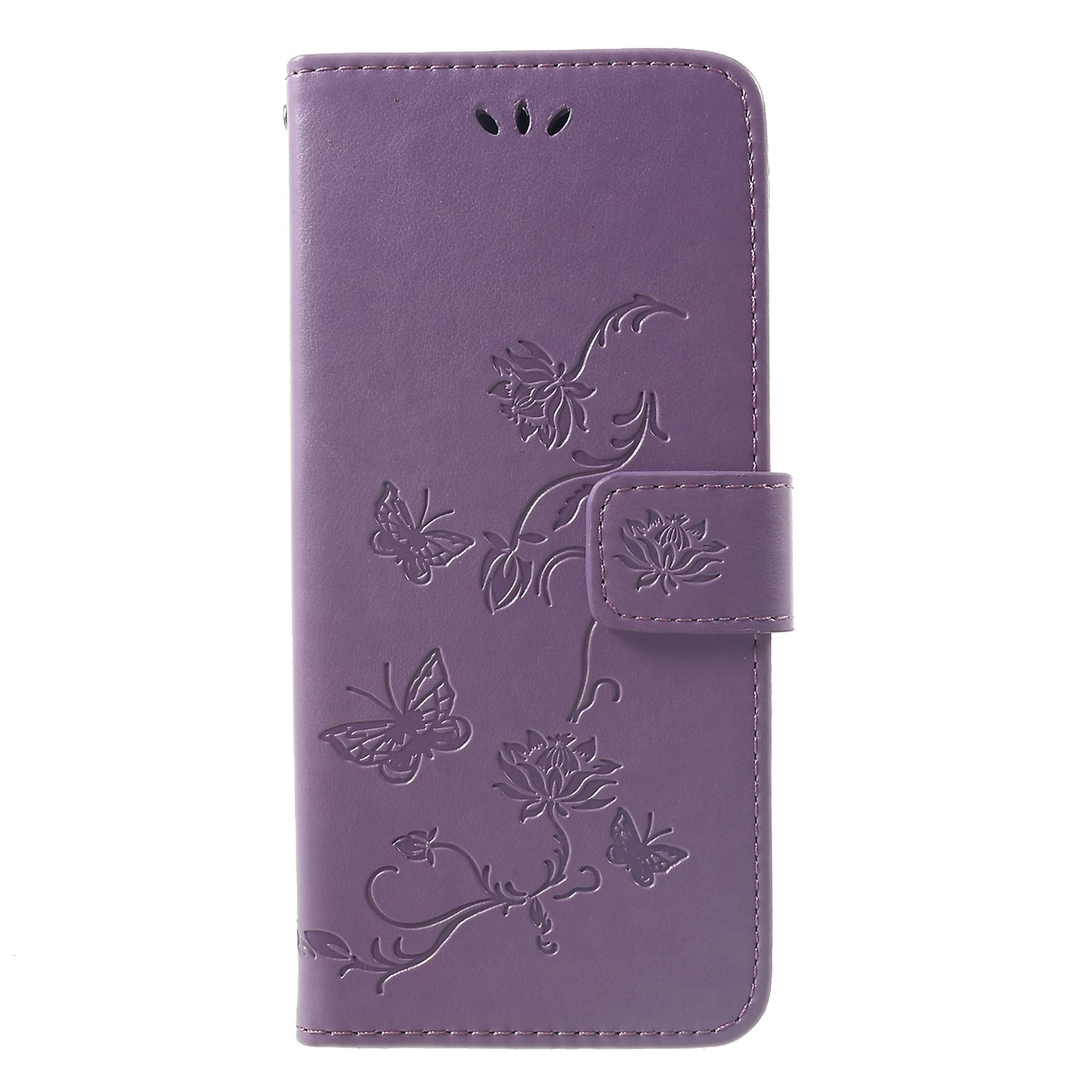 Imprint Butterfly Flowers Leather Stand Wallet Folio Case for Huawei Mate 20 Pro