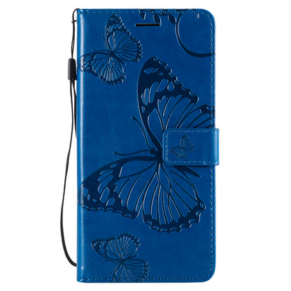 KT Imprinting Flower Series-2 Imprint Butterfly Flower Leather Wallet Magnetic Stand Cover for Huawei Mate 20 Lite