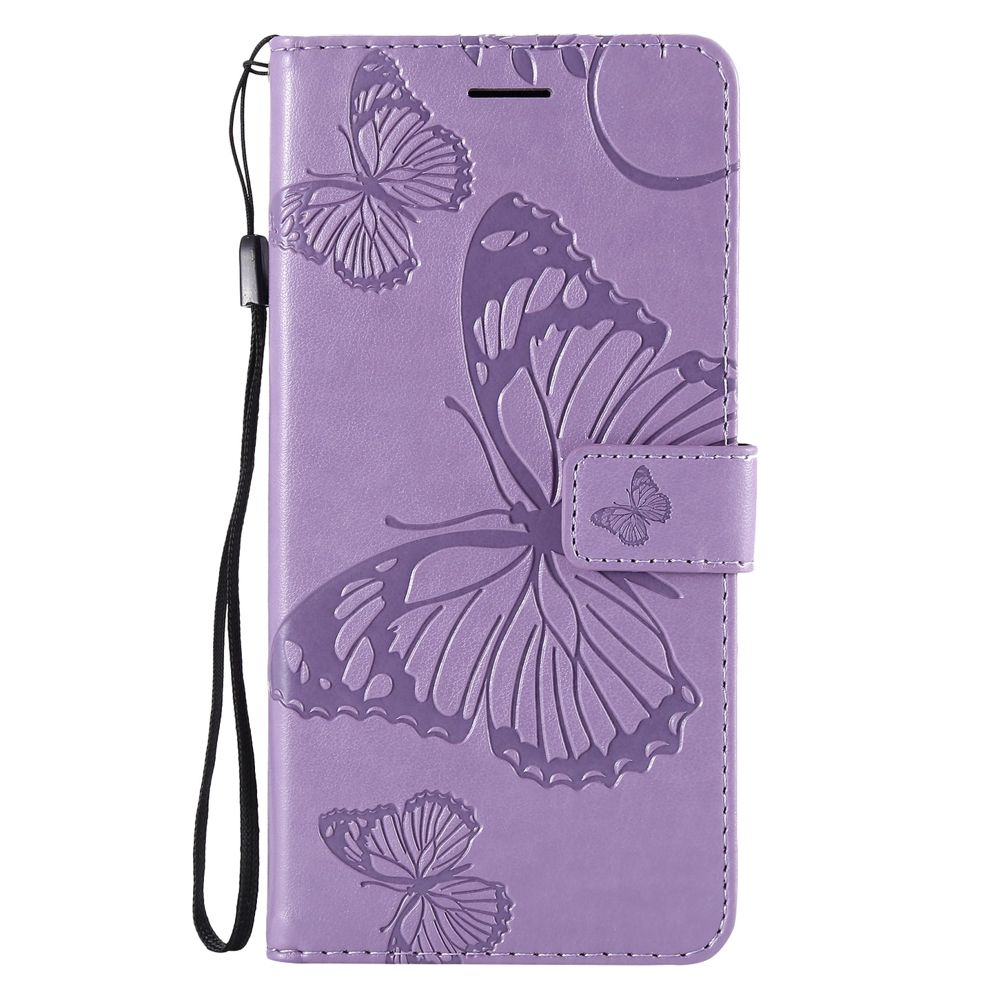 KT Imprinting Flower Series-2 Imprint Butterfly Flower Leather Wallet Magnetic Stand Cover for Huawei Mate 20 Lite