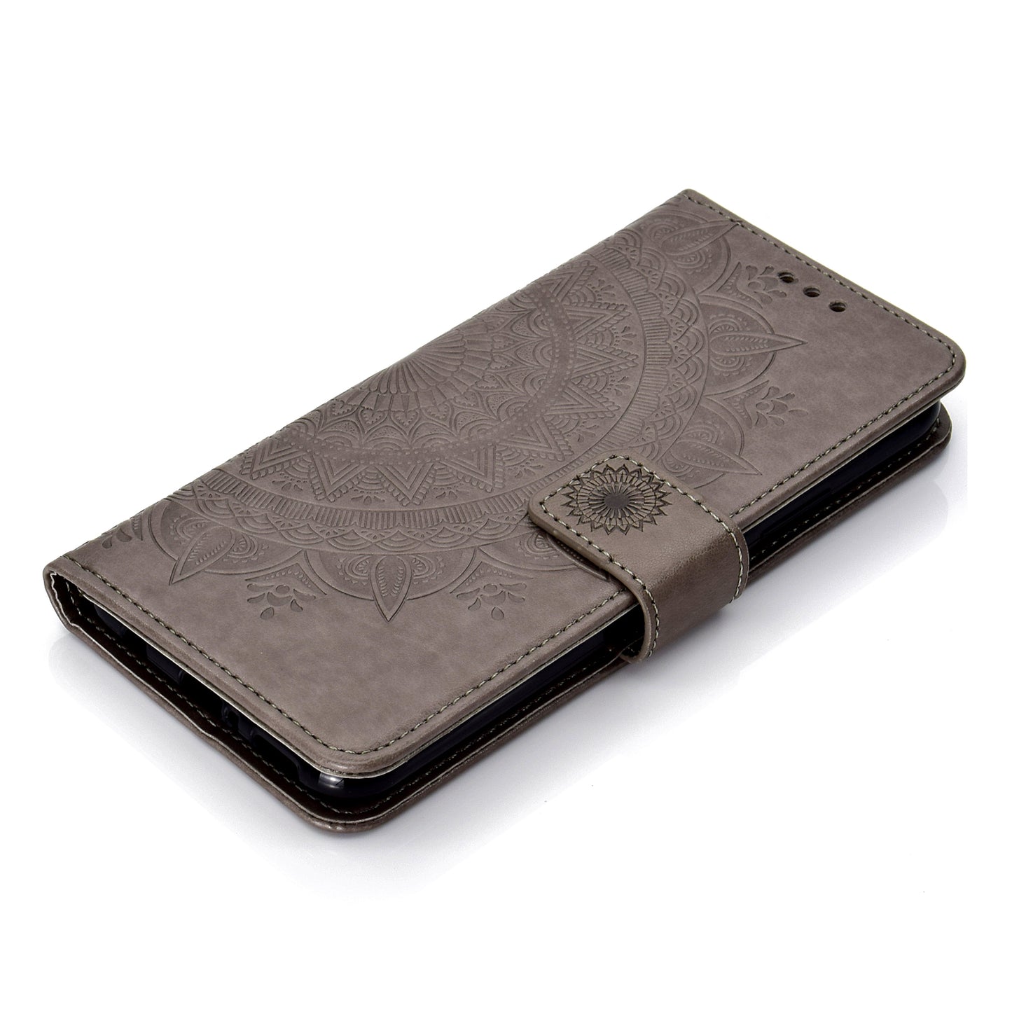 Imprint Totem Pattern Wallet Stand Leather Cover for Huawei Mate 20 Lite