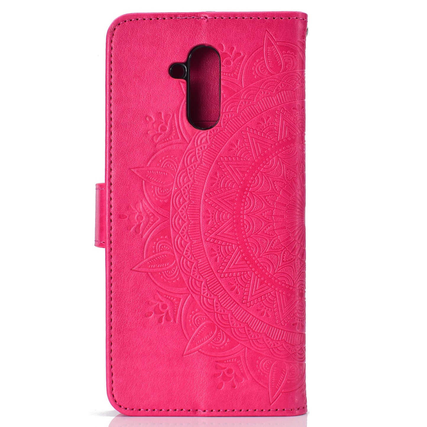 Imprint Totem Pattern Wallet Stand Leather Cover for Huawei Mate 20 Lite