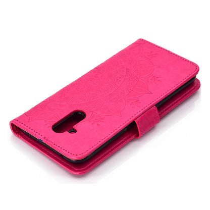 Imprint Totem Pattern Wallet Stand Leather Cover for Huawei Mate 20 Lite