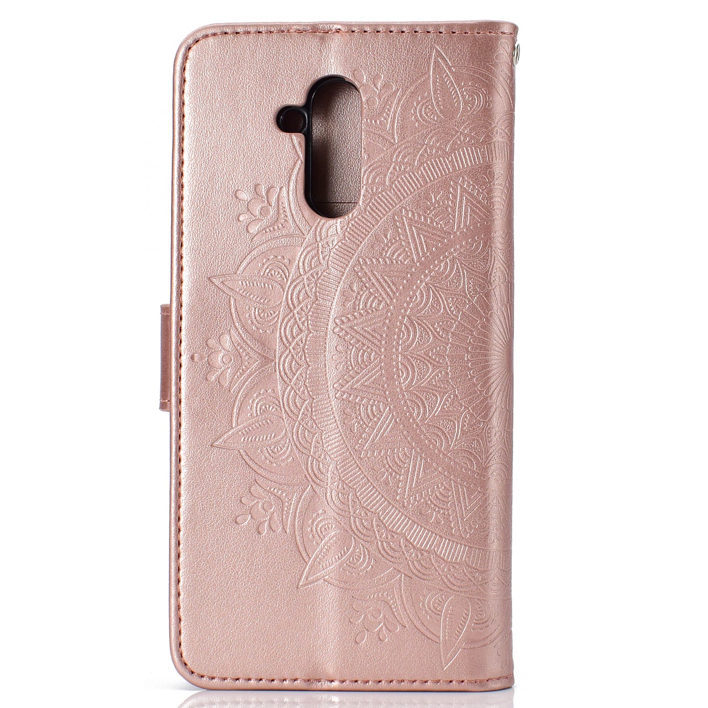 Imprint Totem Pattern Wallet Stand Leather Cover for Huawei Mate 20 Lite