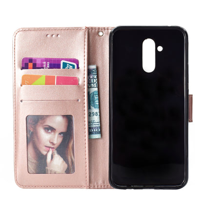 Imprint Totem Pattern Wallet Stand Leather Cover for Huawei Mate 20 Lite