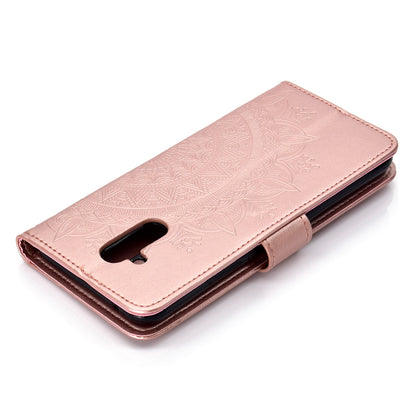 Imprint Totem Pattern Wallet Stand Leather Cover for Huawei Mate 20 Lite