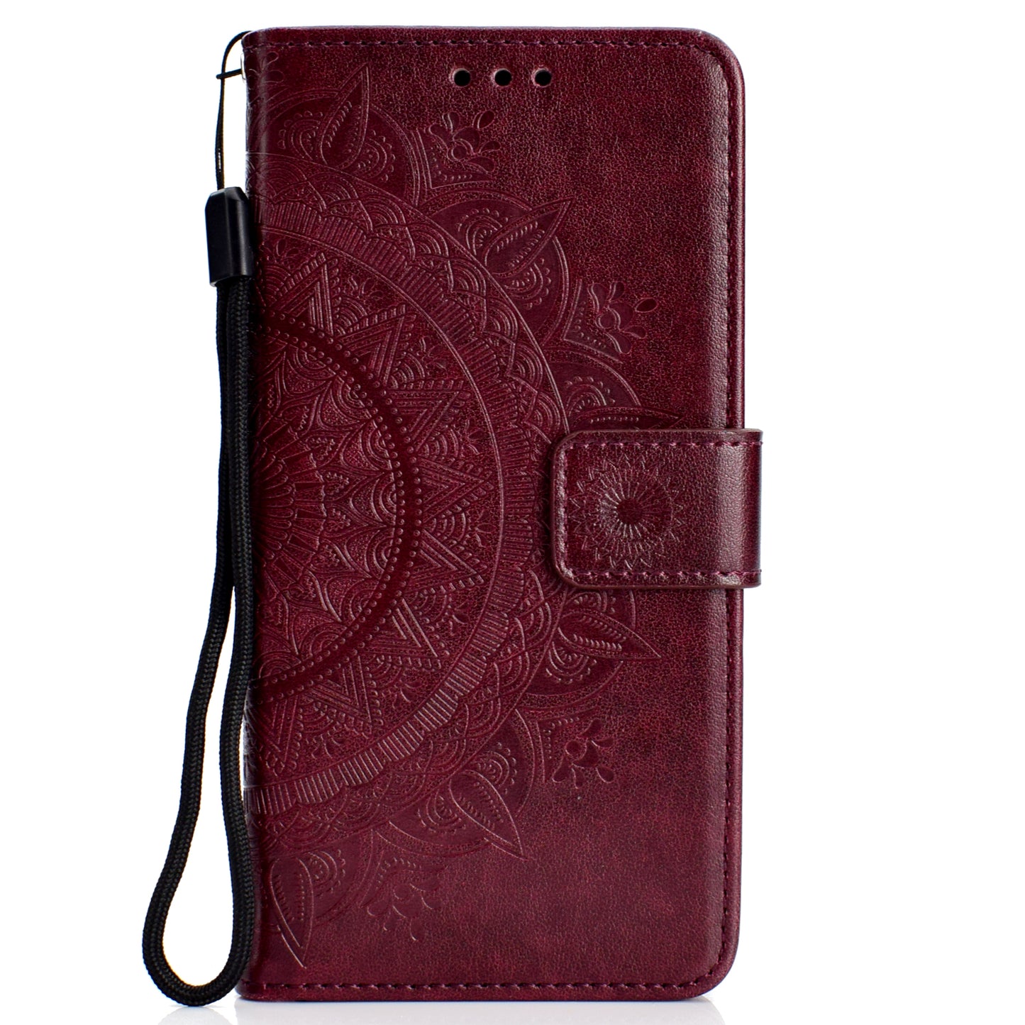 Imprint Totem Pattern Wallet Stand Leather Cover for Huawei Mate 20 Lite