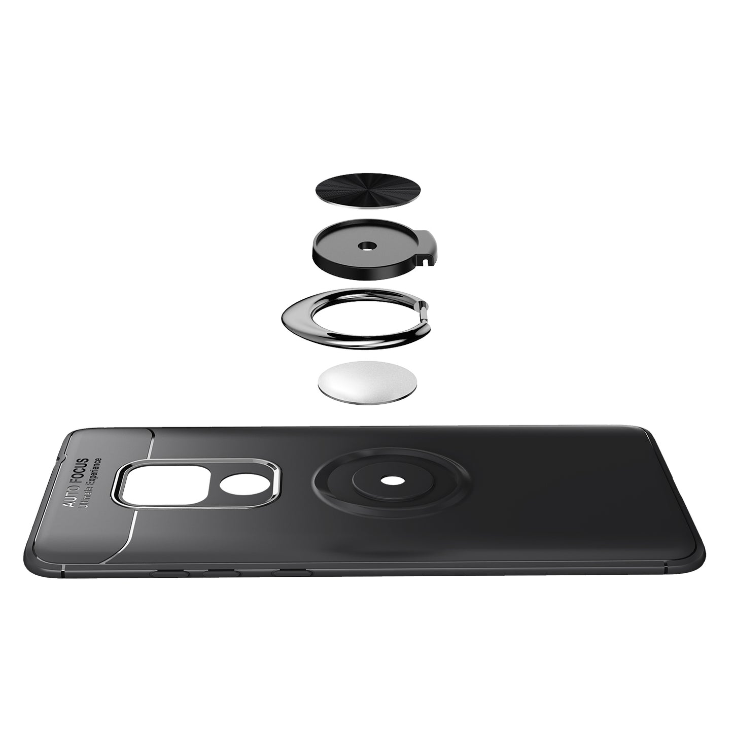 Finger Ring Kickstand TPU Case for Huawei Mate 20 (Built-in Metal Sheet)