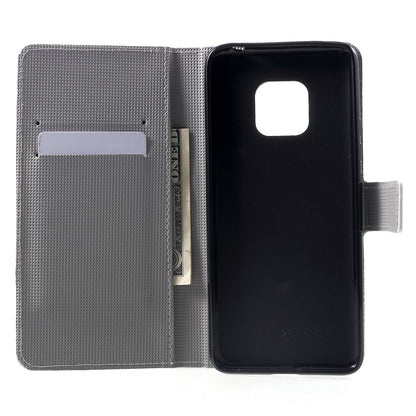 Pattern Printing PU Leather Magnetic Wallet Stand Cover for Huawei Mate 20 Pro