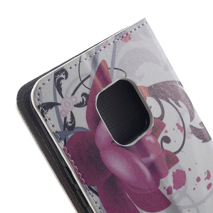 Pattern Printing PU Leather Magnetic Wallet Stand Cover for Huawei Mate 20 Pro