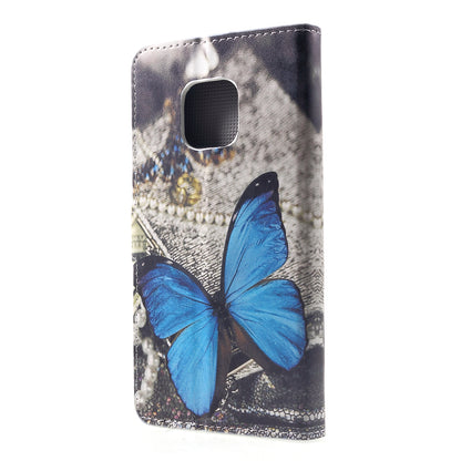 Pattern Printing PU Leather Magnetic Wallet Stand Cover for Huawei Mate 20 Pro