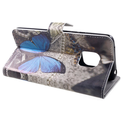 Pattern Printing PU Leather Magnetic Wallet Stand Cover for Huawei Mate 20 Pro