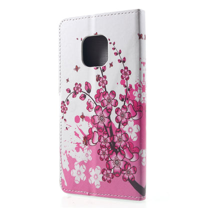 Pattern Printing PU Leather Magnetic Wallet Stand Cover for Huawei Mate 20 Pro