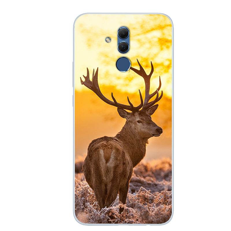 Patterned TPU Soft Mobile Protection Case Accessory for Huawei Mate 20 Lite / Maimang 7