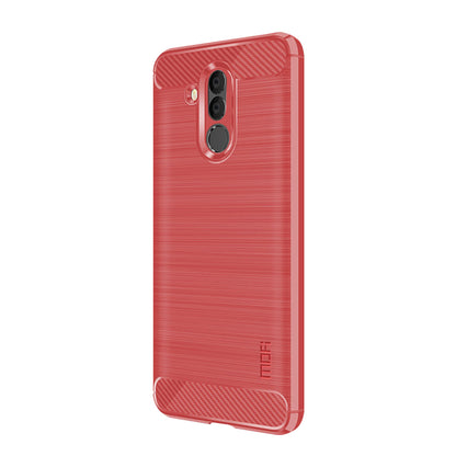 MOFI Carbon Fiber Texture Brushed TPU Back Case for Huawei Mate 20 Lite / Maimang 7