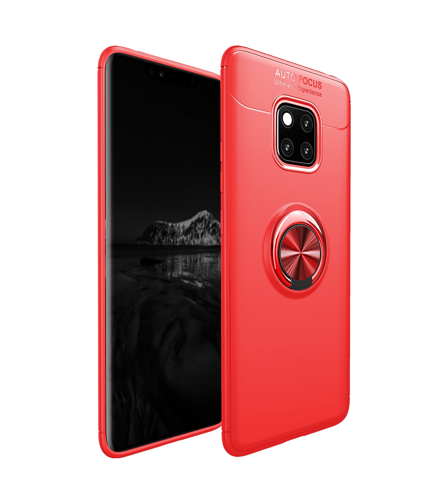 Finger Ring Kickstand TPU Case for Huawei Mate 20 Pro (Built-in Magnetic Metal Sheet)