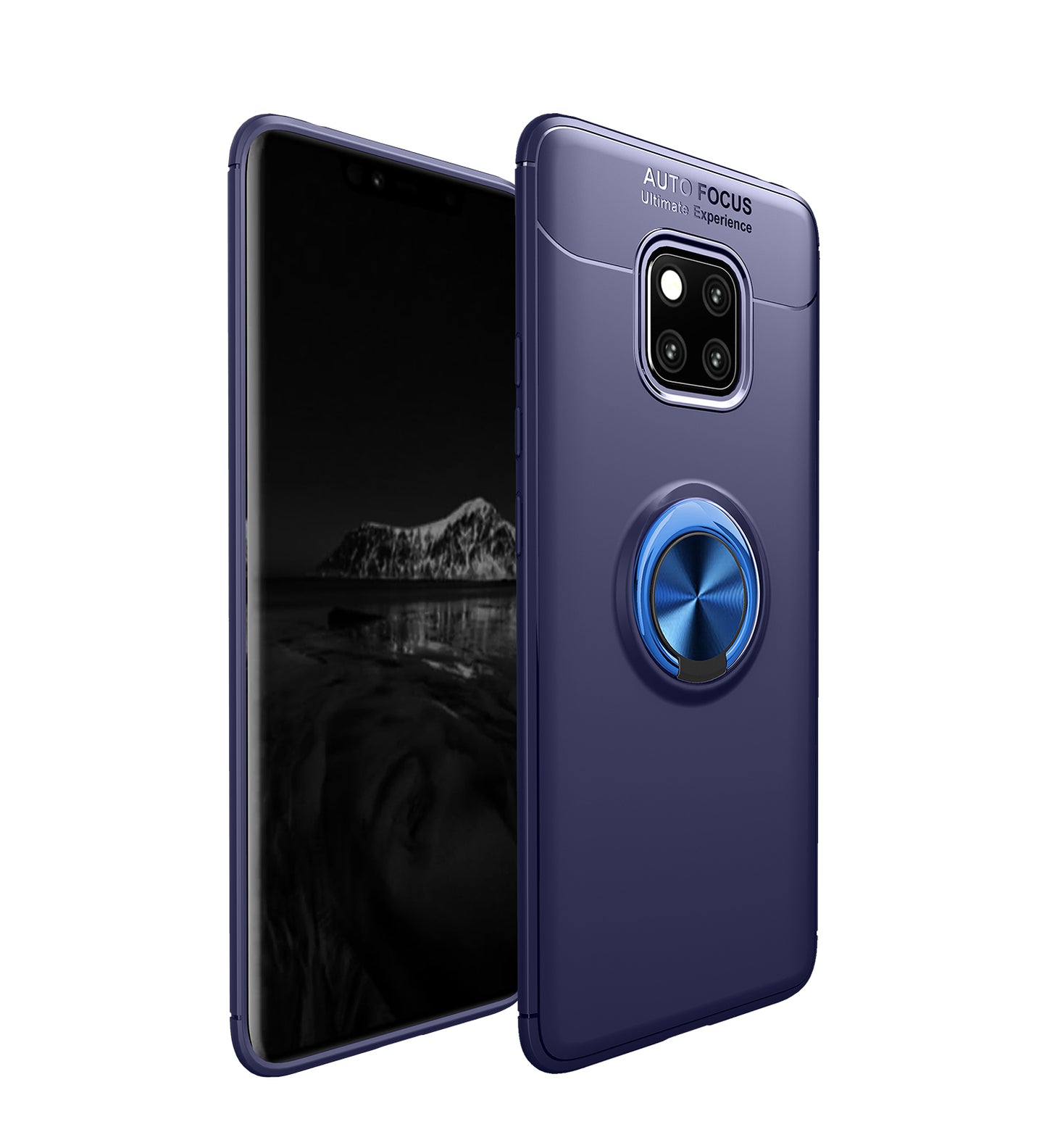 Finger Ring Kickstand TPU Case for Huawei Mate 20 Pro (Built-in Magnetic Metal Sheet)