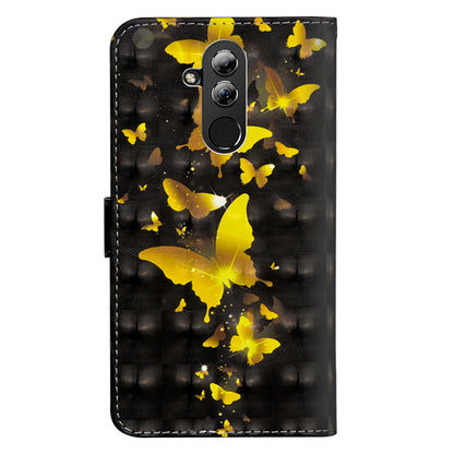 Pattern Printing Leather Wallet Cover for Huawei Mate 20 Lite