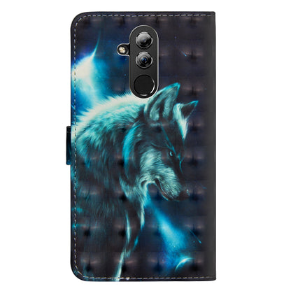 Pattern Printing Leather Wallet Cover for Huawei Mate 20 Lite