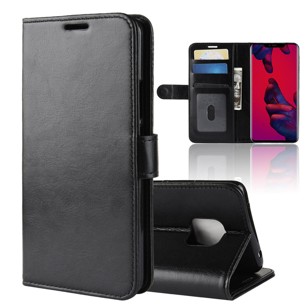 Crazy Horse Wallet Stand Leather Case for Huawei Mate 20 Pro