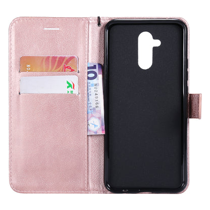 KT Leather Series-2 Wallet Leather Stand  Case for Huawei Mate 20 Lite / Maimang 7 with Strap