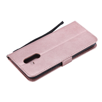 KT Leather Series-2 Wallet Leather Stand  Case for Huawei Mate 20 Lite / Maimang 7 with Strap