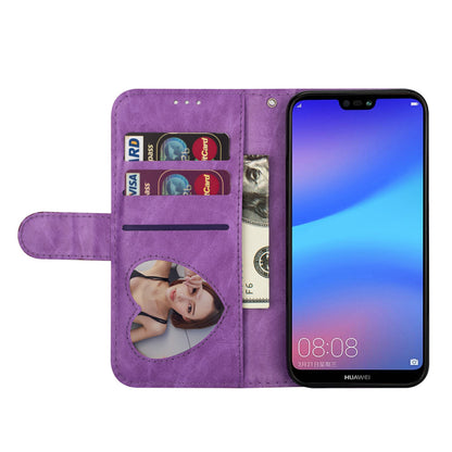 Flash Powder Zippered Stand Leather Wallet Case with Strap for Huawei P20 Lite / Nova 3e (China)