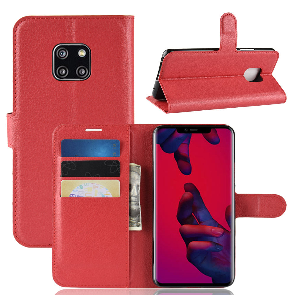 Litchi Texture Wallet Protective Leather Case for Huawei Mate 20 Pro