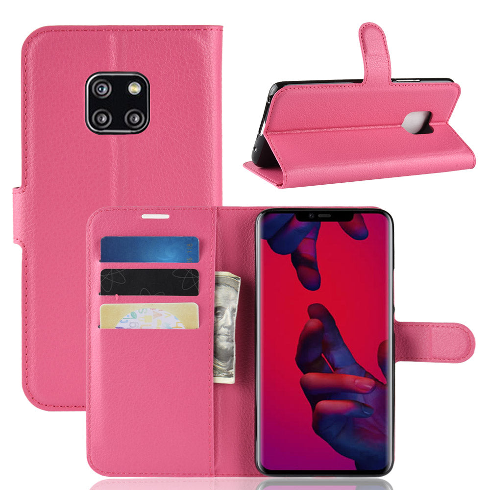 Litchi Texture Wallet Protective Leather Case for Huawei Mate 20 Pro