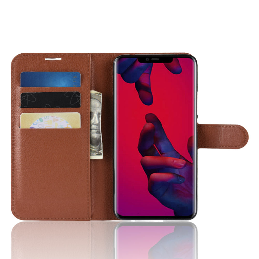 Litchi Texture Wallet Protective Leather Case for Huawei Mate 20 Pro