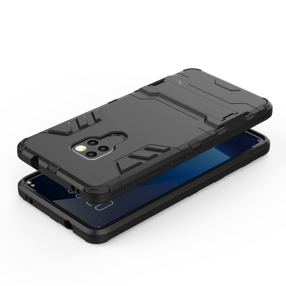 Cool Guard Plastic + TPU Hybrid Case with Kickstand for Huawei Mate 20