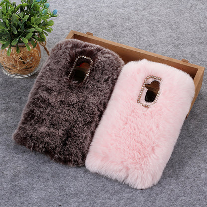 Soft Fur Coated TPU Mobile Shell for Huawei Mate 20 Lite