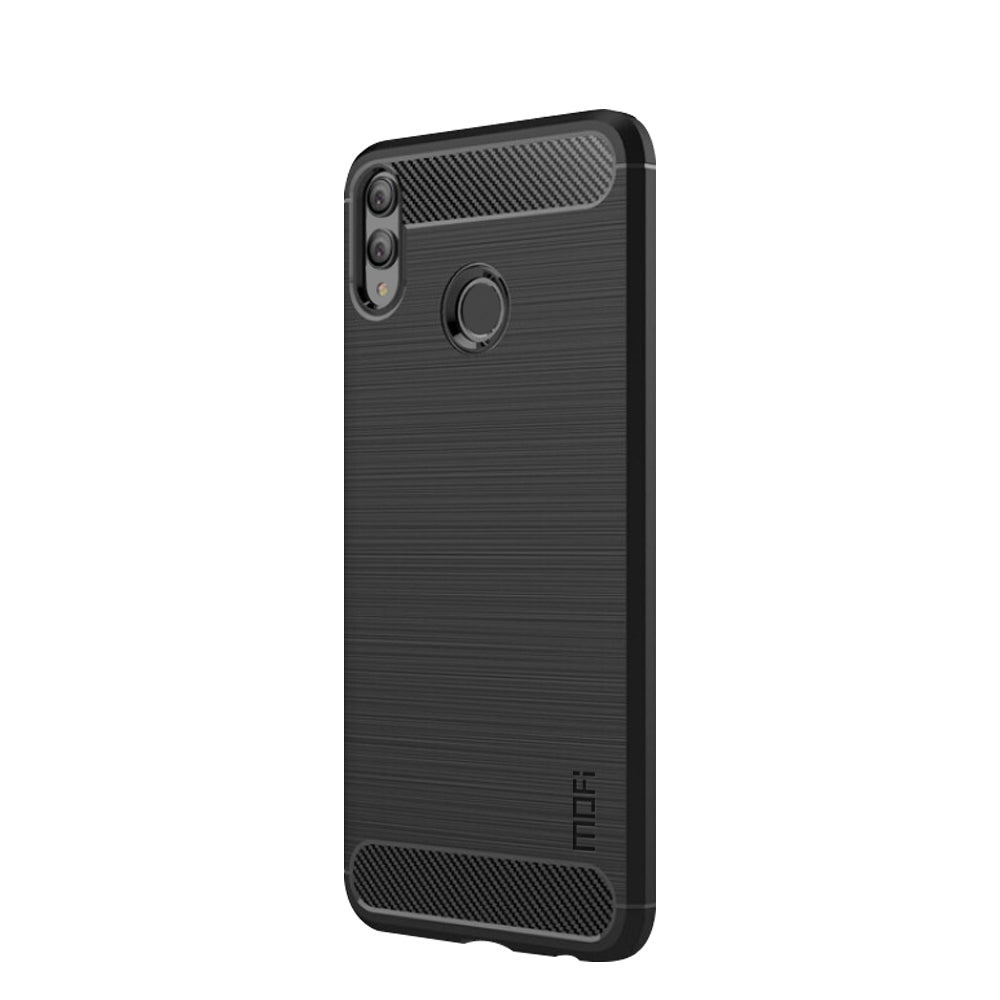 MOFI Carbon Fiber Texture Brushed TPU Back Case for Huawei Honor 8X / Honor View 10 Lite