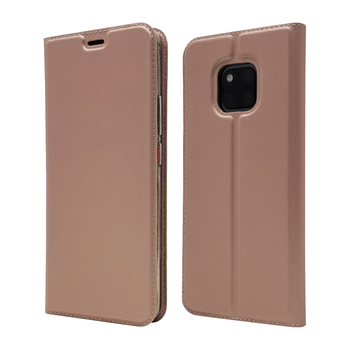 Magnetic Adsorption Leather Card Holder Case for Huawei Mate 20 Pro