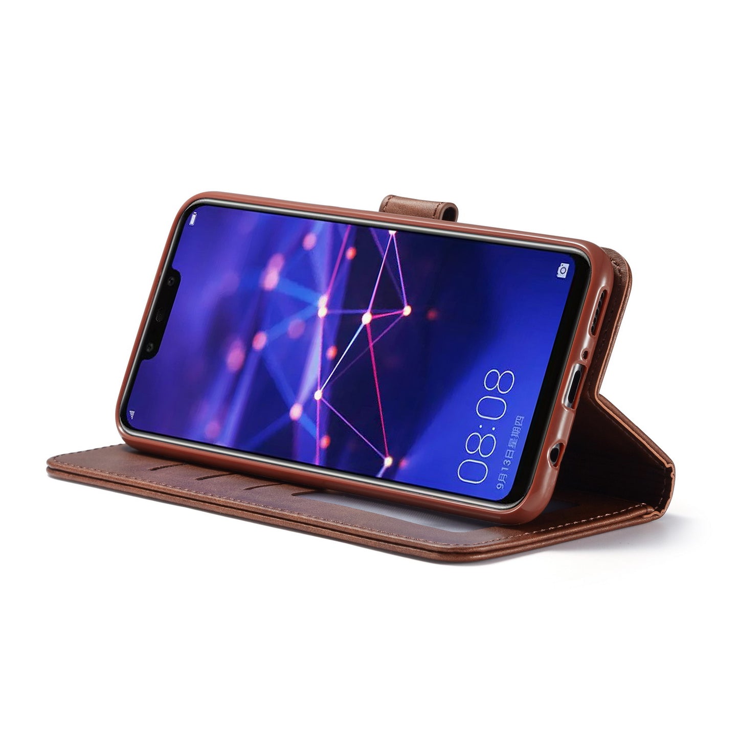 LC.IMEEKE Wallet Leather Stand Case for Huawei Mate 20 Lite