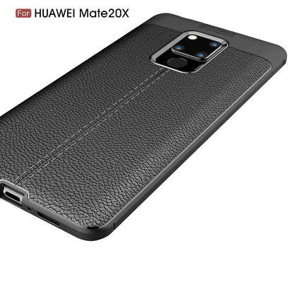 Litchi Grain TPU Back Mobile Phone Case for Huawei Mate 20 X