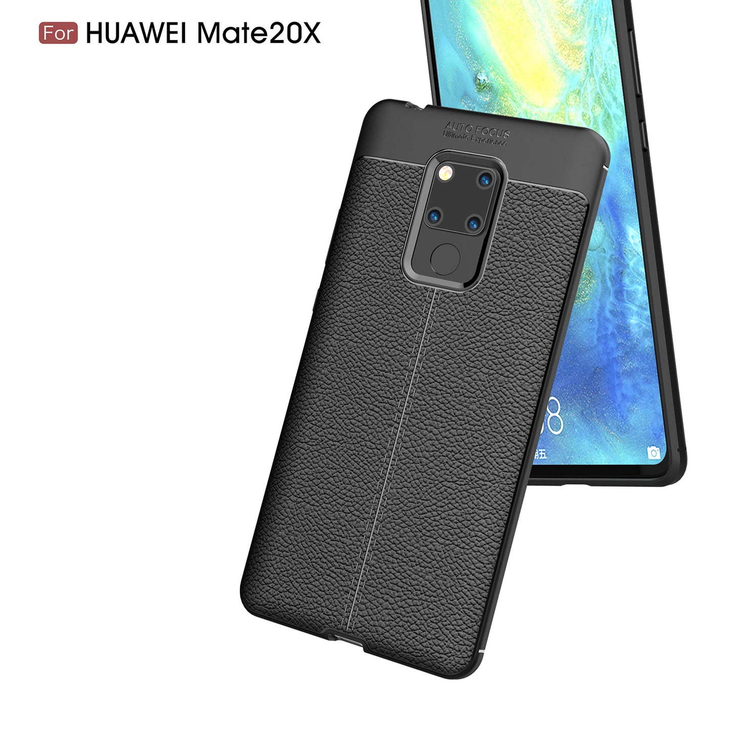 Litchi Grain TPU Back Mobile Phone Case for Huawei Mate 20 X