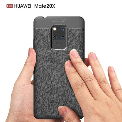 Litchi Grain TPU Back Mobile Phone Case for Huawei Mate 20 X