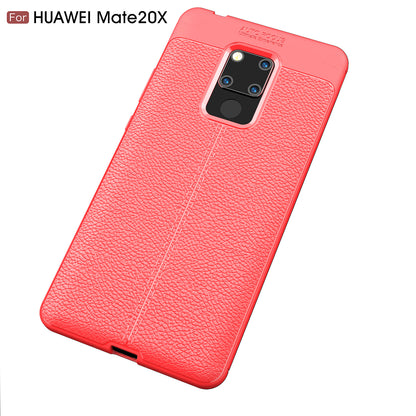 Litchi Grain TPU Back Mobile Phone Case for Huawei Mate 20 X