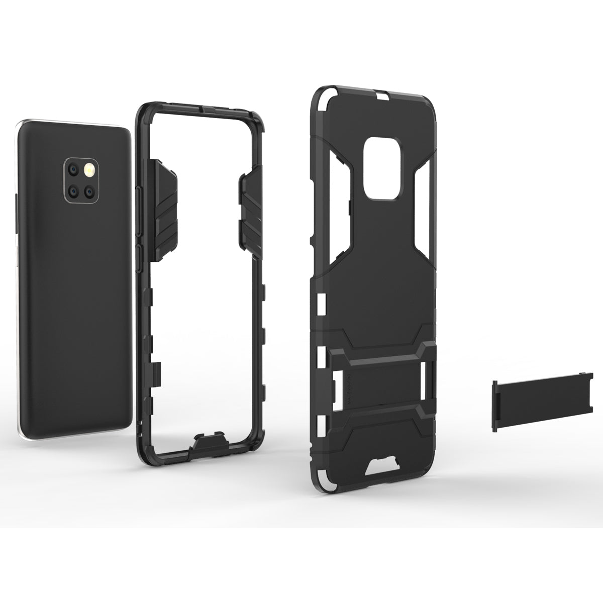 Cool Guard PC TPU Hybrid Mobile Phone Case with Kickstand for Huawei Mate 20 Pro