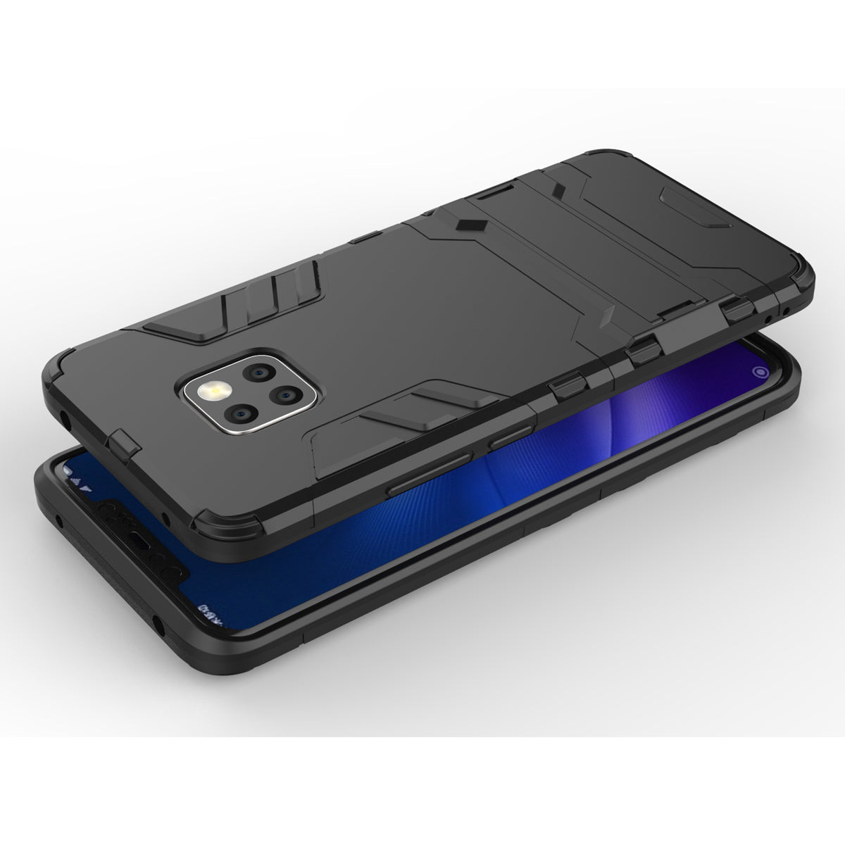 Cool Guard PC TPU Hybrid Mobile Phone Case with Kickstand for Huawei Mate 20 Pro