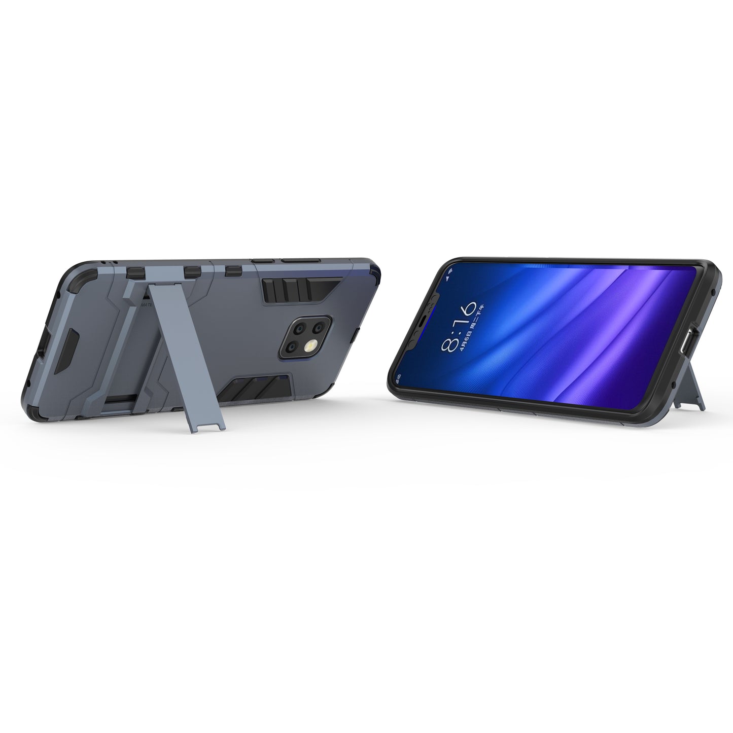 Cool Guard PC TPU Hybrid Mobile Phone Case with Kickstand for Huawei Mate 20 Pro