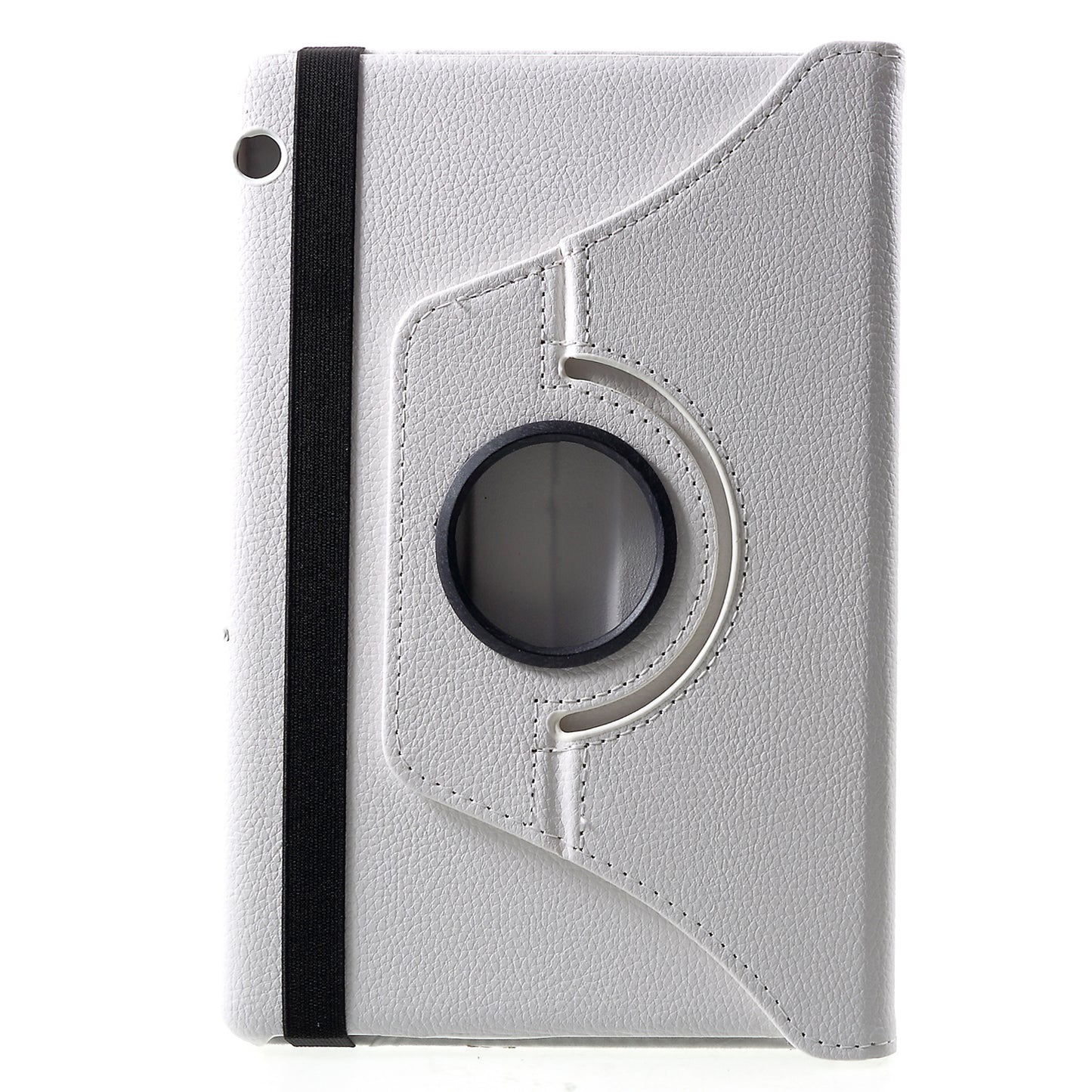 Litchi Skin Leather Shell Cover Case with 360-Degree Rotating Stand for Huawei MediaPad T5 10