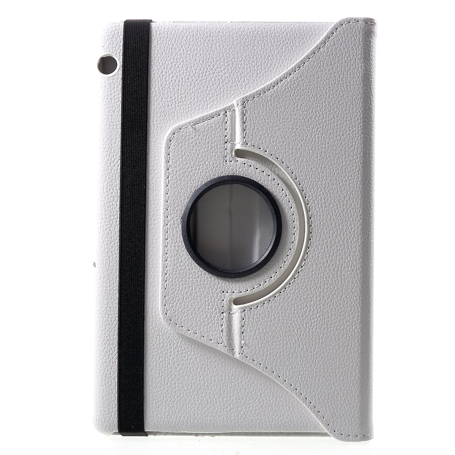 Litchi Skin Leather Shell Cover Case with 360-Degree Rotating Stand for Huawei MediaPad T5 10