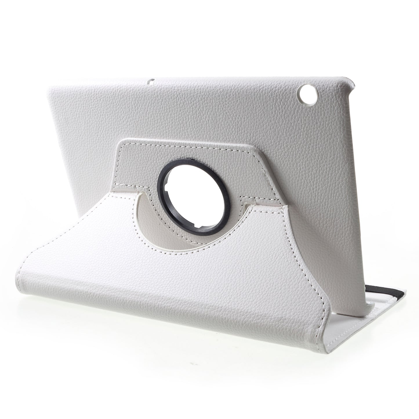 Litchi Skin Leather Shell Cover Case with 360-Degree Rotating Stand for Huawei MediaPad T5 10