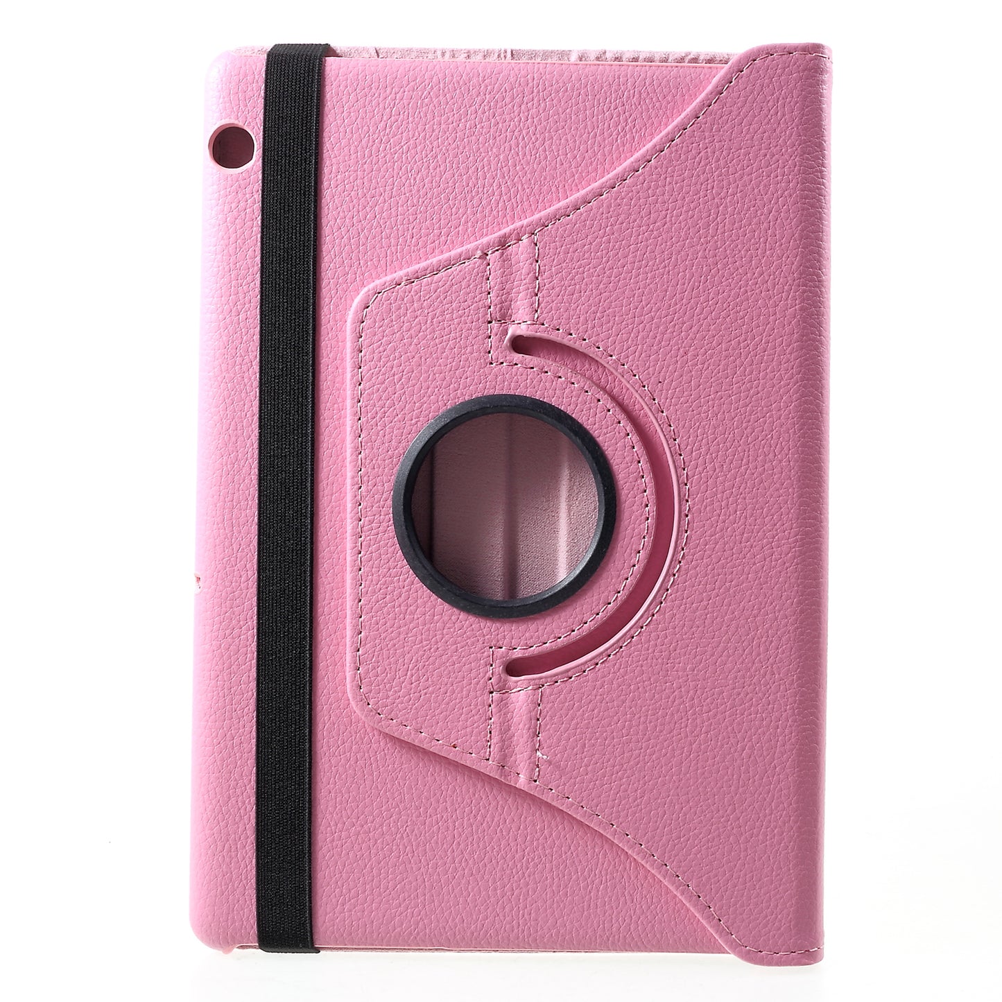 Litchi Skin Leather Shell Cover Case with 360-Degree Rotating Stand for Huawei MediaPad T5 10