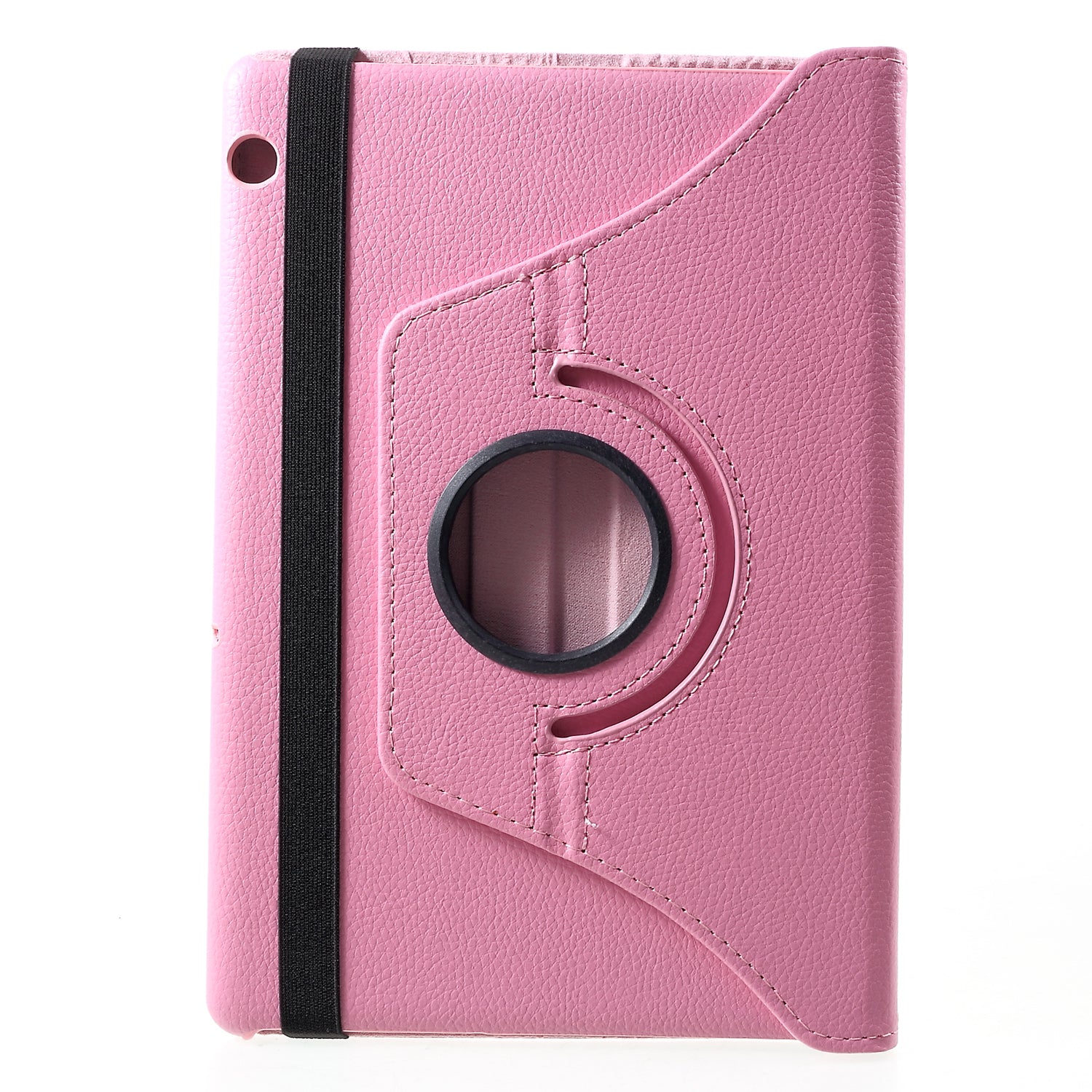 Litchi Skin Leather Shell Cover Case with 360-Degree Rotating Stand for Huawei MediaPad T5 10