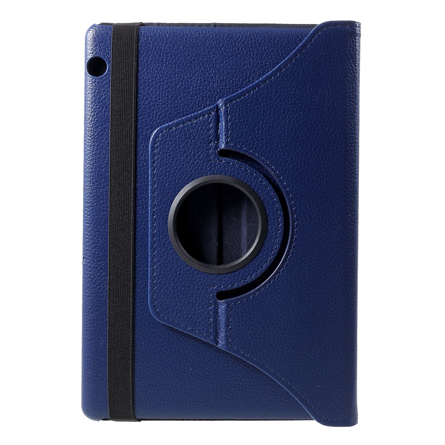 Litchi Skin Leather Shell Cover Case with 360-Degree Rotating Stand for Huawei MediaPad T5 10