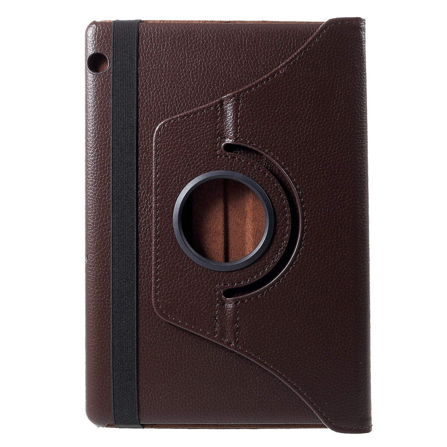 Litchi Skin Leather Shell Cover Case with 360-Degree Rotating Stand for Huawei MediaPad T5 10