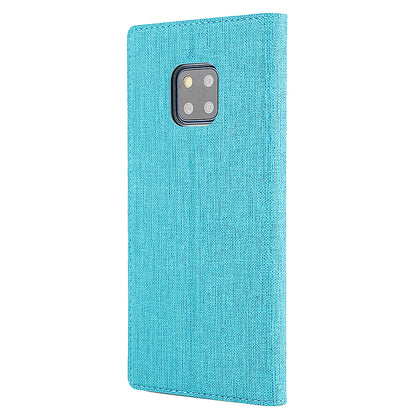 VILI DMX Window View Cross Texture Leather Stand Case for Huawei Mate 20 Pro