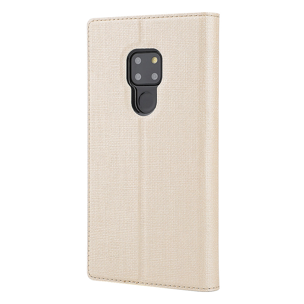 VILI DMX Window View Cross Texture Leather Phone Cover for Huawei Mate 20